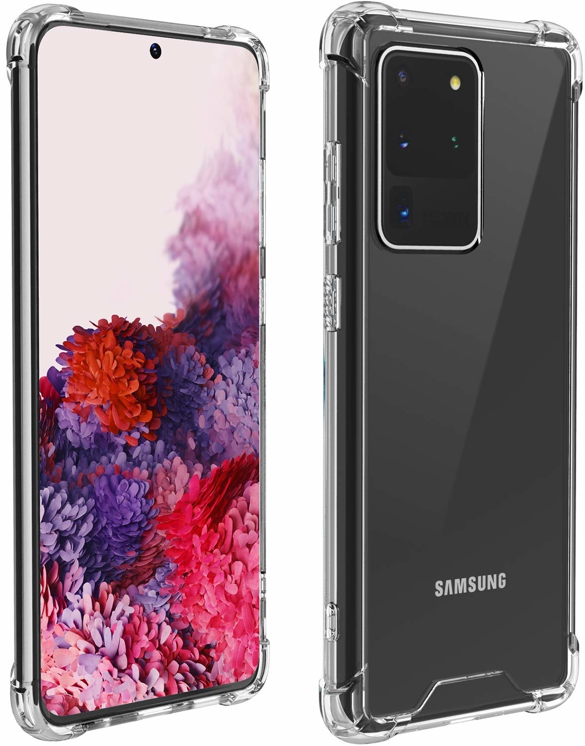 Hoesje geschikt voor Samsung Galaxy S20 Ultra - anti-shock tpu back cover - transparant afbeelding