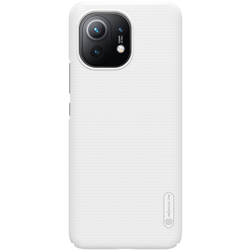Nillkin - Xiaomi Mi 11 Hoesje - Super Frosted Shield - Back Cover - Wit afbeelding
