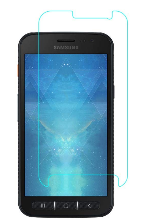 Case2go - Screenprotector geschikt voor Samsung Galaxy Xcover 4S - Tempered Glass - Case Friendly - Transparant afbeelding
