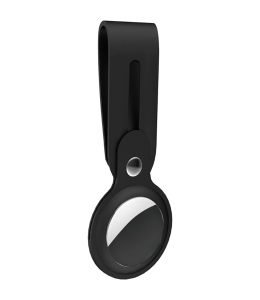 Case2go Case2go - Hoesje geschikt voor Apple AirTag - Sleutelhanger -  Zwart