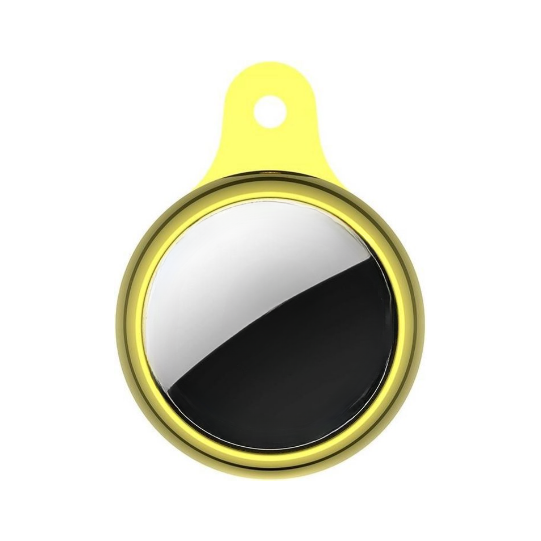 Case2go - Siliconen hoesje geschikt voor Apple AirTag - Beschermhoes - Goud/Geel afbeelding