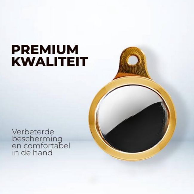 Case2go  -  Siliconen hoesje geschikt voor Apple AirTag  -  Beschermhoes  -  Goud/Geel - airtag-sleutelhanger - airtag houder - airtag case - air tag hoesje - airtag cover - Goud/Geel