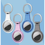 Case2go - Hoesje geschikt voor Apple Airtag - Airtag-sleutelhanger - Siliconen case geschikt voor Airtag -Transparant Blauw
