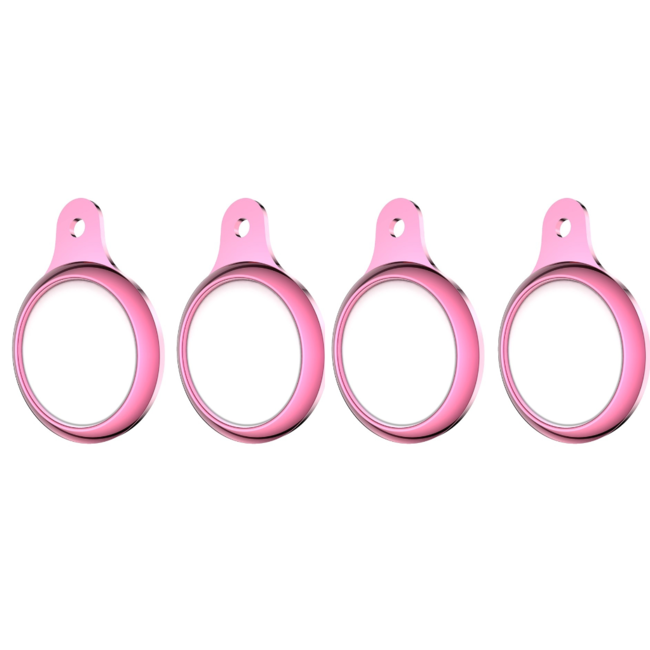 4-Pack - Hoesje geschikt voor Apple Airtag en Airtag 2 - Bescherm Hoesje geschikt voor Airtag - Siliconen Case voor AirTag - Roze