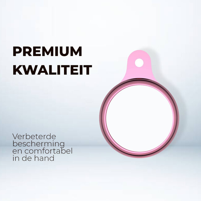 4-Pack - Hoesje geschikt voor Apple Airtag en Airtag 2 - Bescherm Hoesje geschikt voor Airtag - Siliconen Case voor AirTag - Roze