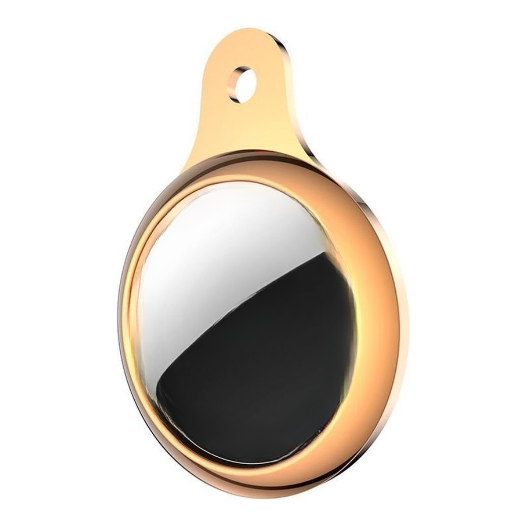 Case2go - Siliconen hoesje geschikt voor Apple AirTag - Beschermhoes - Rosé -Gold afbeelding