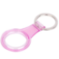 Case2go  -  Hoesje geschikt voor Apple Airtag en Airtag 2  -  Airtag - sleutelhanger  - airtag-sleutelhanger - airtag case - airtag houder - air tag hoesje - air tag -  Siliconen case geschikt voor Airtag  - Transparant Roze