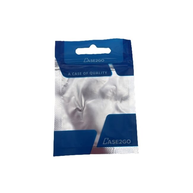 Case2go  -  Siliconen hoesje geschikt voor Apple AirTag  -  Hanger met Hartje  -  hoesje geschikt voor Apple Airtag  - airtag-sleutelhanger - airtag case - airtag houder - air tag hoesje - air tag -  Wit