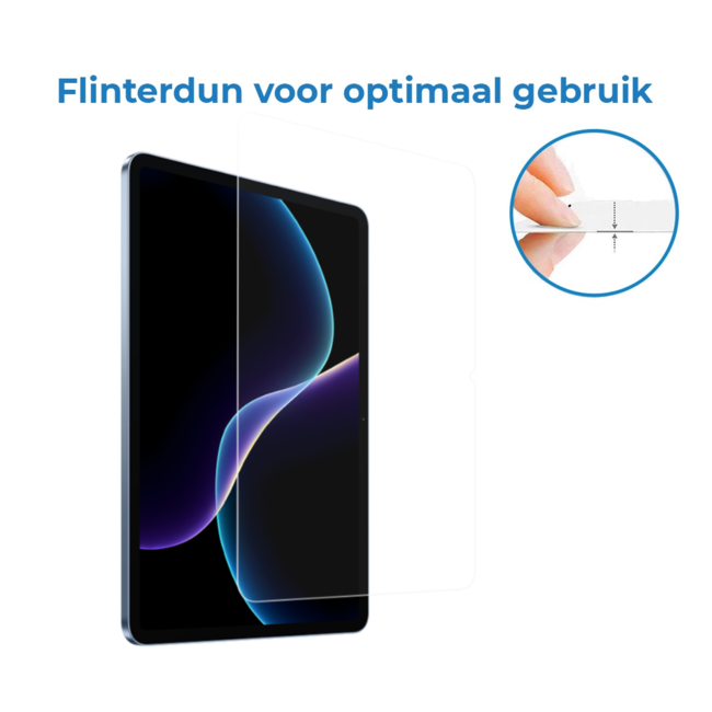 Case2go - Tablet Screenprotector geschikt voor Xiaomi Pad 7/7 Pro (2024) - 11.2 Inch - Tempered Glass - Case Friendly - Transparant