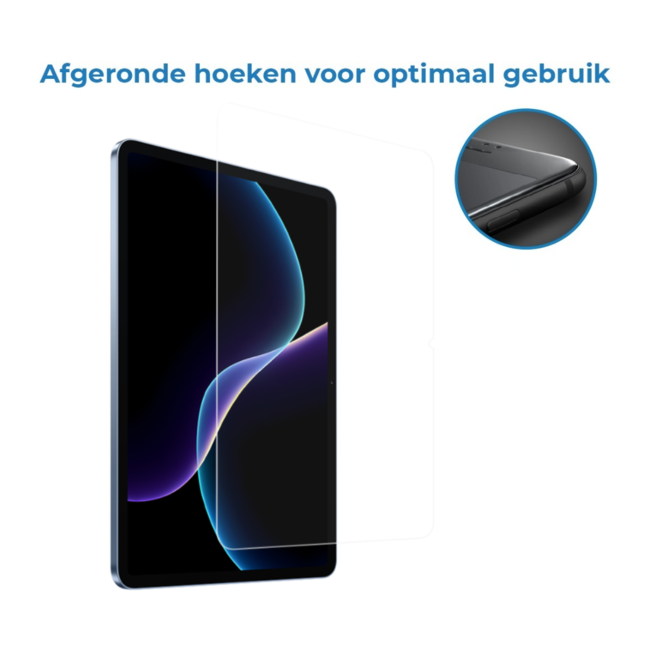 Case2go - Tablet Screenprotector geschikt voor Xiaomi Pad 7/7 Pro (2024) - 11.2 Inch - Tempered Glass - Case Friendly - Transparant