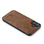 CaseMe - Telefoonhoesje geschikt voor Apple iPhone 16 Plus - Back Cover - Met Magnetische Pasjeshouder - Donker Bruin