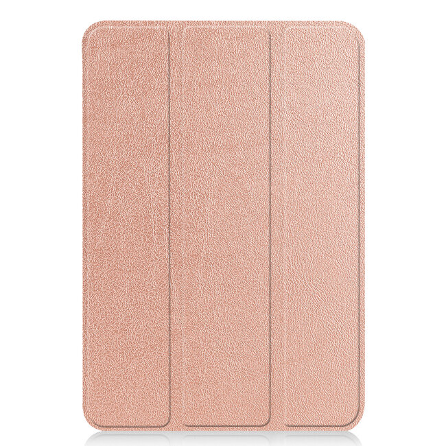 Tablet hoes geschikt voor Apple iPad Mini 7 (2024) - Tri-Fold Book Case - met Auto/Wake functie - Rosé-Goud