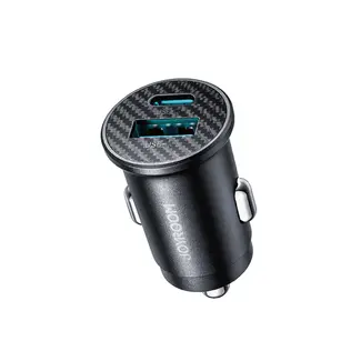 Joyroom Joyroom - Autolader USB-A en USB-C - Auto Oplader USB - Sigarettenaansteker - Compact en veilig - 15W - Zwart