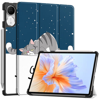 Hoozey Hoozey - Tablet hoes geschikt voor Honor Pad V9 - 11.5 Inch - Tri-Fold Book Case - Auto Wake/Sleep functie - Good Night