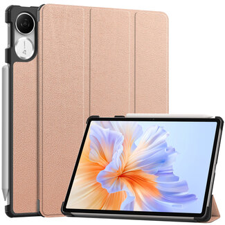 Hoozey Hoozey - Tablet hoes geschikt voor Honor Pad V9 - 11.5 Inch - Tri-Fold Book Case - Auto Wake/Sleep functie - Rosé Goud