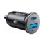 Joyroom - Autolader USB-A en USB-C - Auto Oplader USB - Sigarettenaansteker - Compact en veilig - 30W - Zwart