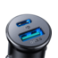 Joyroom - Autolader USB-A en USB-C - Auto Oplader USB - Sigarettenaansteker - Compact en veilig - 30W - Zwart