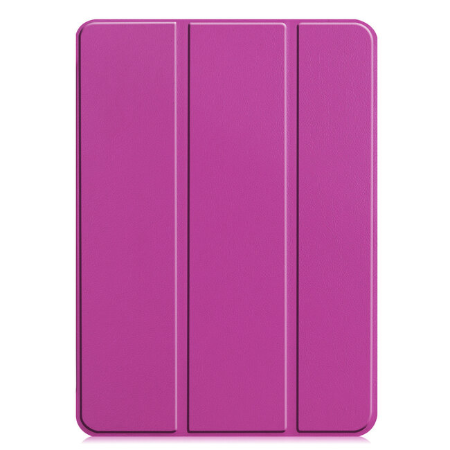 Tablet hoes voor Apple iPad Pro 2021 / 2020 tri-fold hoes - Case met Auto Wake/Sleep functie - Paars