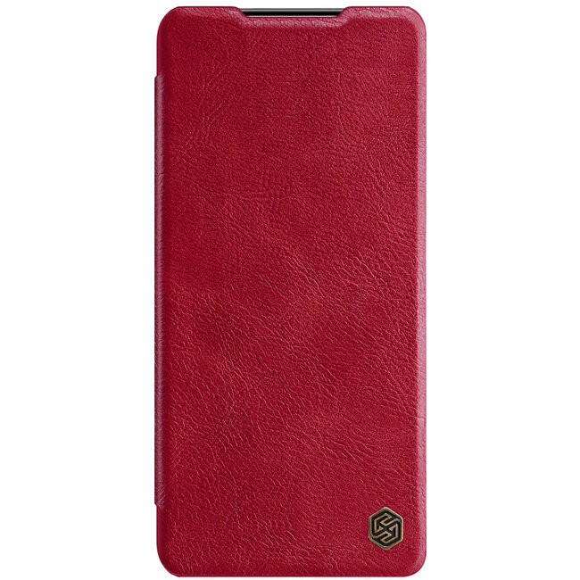 Hoesje geschikt voor Samsung Galaxy S21 Plus -Qin Leather Case - Flip Cover - Rood