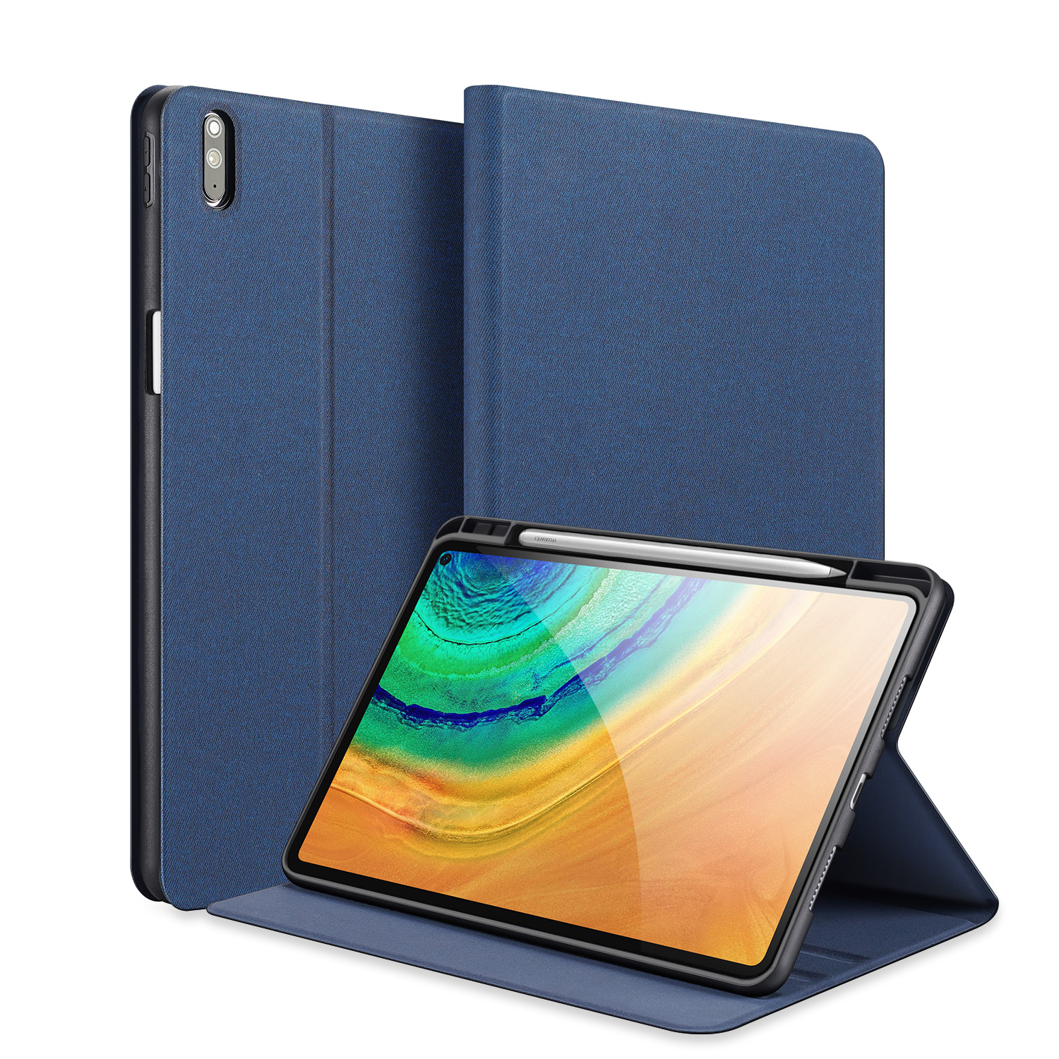 Huawei MatePad Pro 10.8 (2021) - Dux Ducis Domo Book Case - Donker Blauw afbeelding