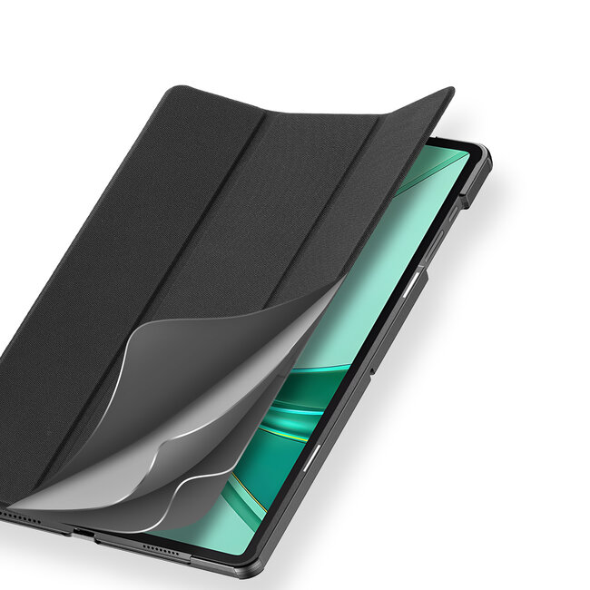 Dux Ducis - Tablet hoes geschikt voor Honor Pad X8a - Domo Tri-fold Case - Auto Wake/Sleep functie - Zwart