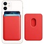 Magnetische Pasjeshouder - Geschikt voor iPhone 12/13/14/15/16 serie - Wallet Case Kaarthouder - PU Leer - Rood