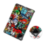 Case2go - Tablet hoes geschikt voor Xiaomi Pad 7/7 Pro (2024) - Tri-fold hoes met Auto/Wake Functie - 11.2 inch - Graffiti