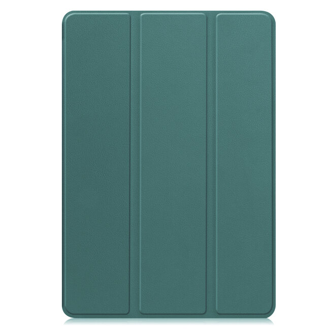 Case2go - Tablet hoes geschikt voor Xiaomi Pad 7/7 Pro (2024) - Tri-fold hoes met Auto/Wake Functie - 11.2 inch - Donker Groen