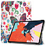 Case2go Tablet hoes geschikt voor Apple iPad Air 11 (2025) / Apple iPad Air 11 (2024) / iPad Air 10.9 (2022) tri-fold - Case met Auto Wake/Sleep functie - Vlinders