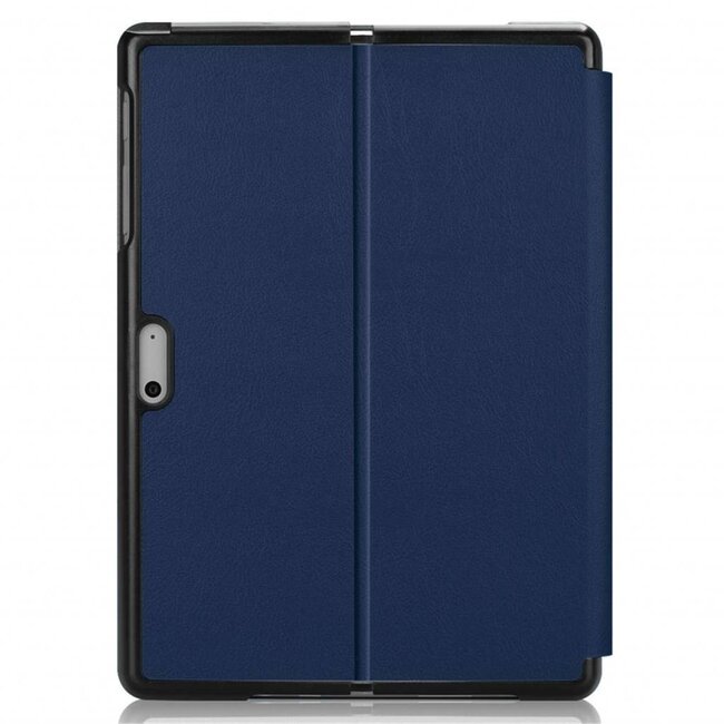 Case2go - Tablet hoes geschikt voor Microsoft Surface Go / Go 2 / Go 3 / Go 4 - Tri-Fold Book Case - Donkerblauw