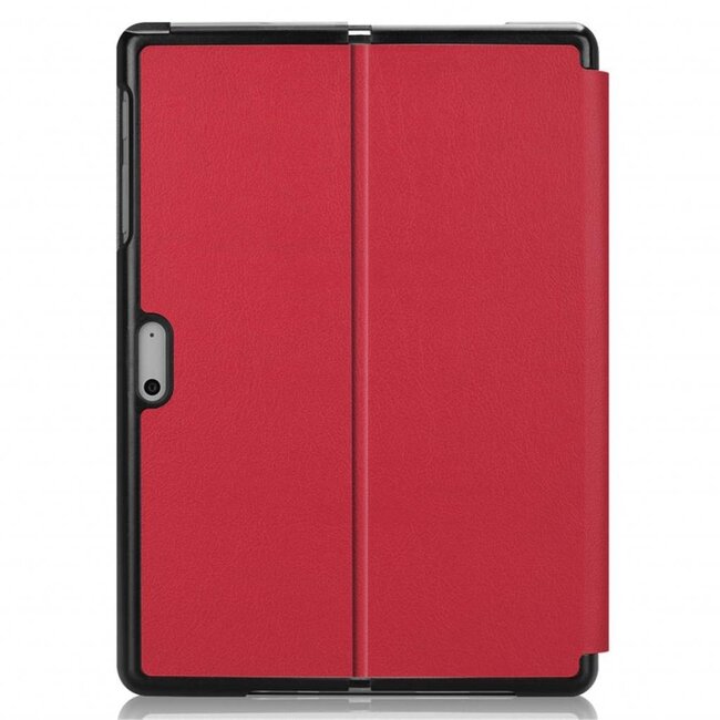 Case2go - Tablet hoes geschikt voor Microsoft Surface Go / Go 2 / Go 3 / Go 4 - Tri-Fold Book Case - Rood