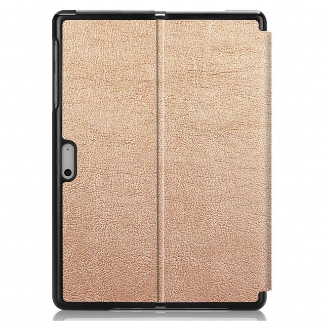 Case2go - Tablet hoes geschikt voor Microsoft Surface Go / Go 2 / Go 3 / Go 4 - Tri-Fold Book Case - Rosegoud