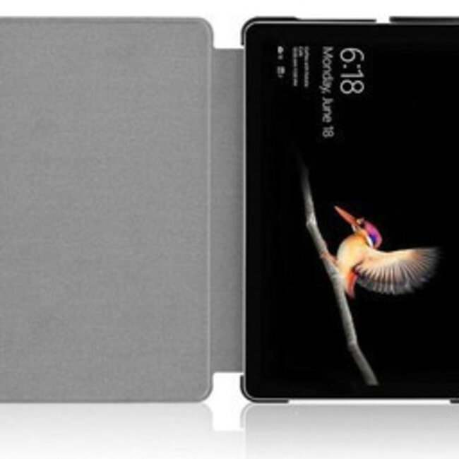 Case2go - Tablet hoes geschikt voor Microsoft Surface Go / Go 2 / Go 3 / Go 4 - Tri-Fold Book Case - Rosegoud