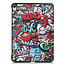 Tablet hoes geschikt voor Apple iPad Air 11 (2025) / Apple iPad Air 11 (2024) / iPad Air 10.9 (2022) tri-fold - Case met Auto Wake/Sleep functie - Graffiti