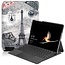 Case2go - Tablet hoes geschikt voor Microsoft Surface Go / Go 2 / Go 3 / Go 4 - Tri-Fold Book Case - Eiffeltoren