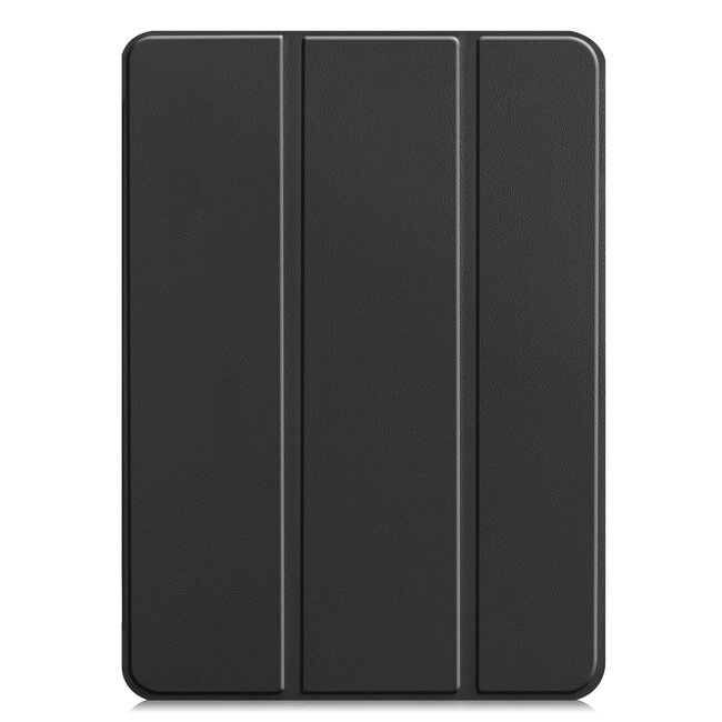 Tablet hoes geschikt voor iPad Pro 2021 (12.9 Inch)- Tri-Fold Book Case - Zwart
