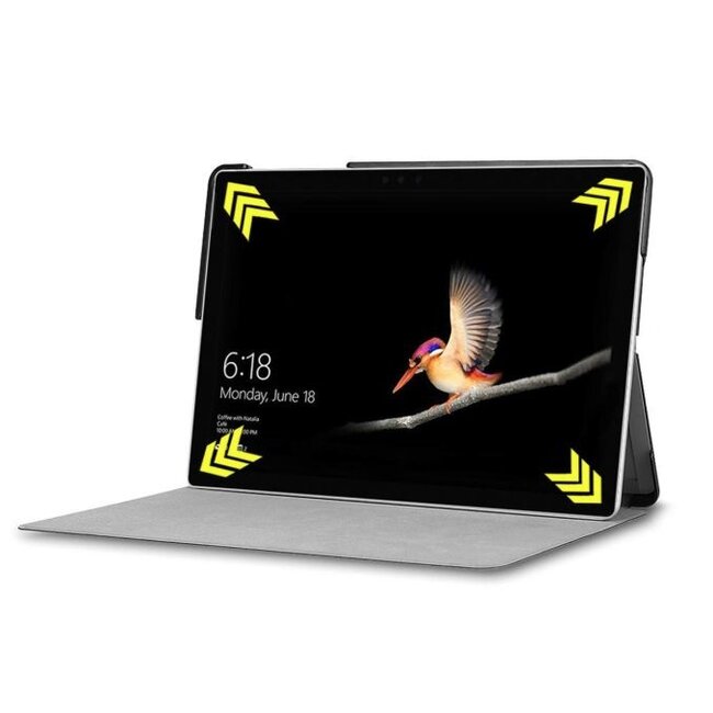 Case2go - Tablet hoes geschikt voor Microsoft Surface Go / Go 2 / Go 3 / Go 4 - Tri-Fold Book Case - Wit