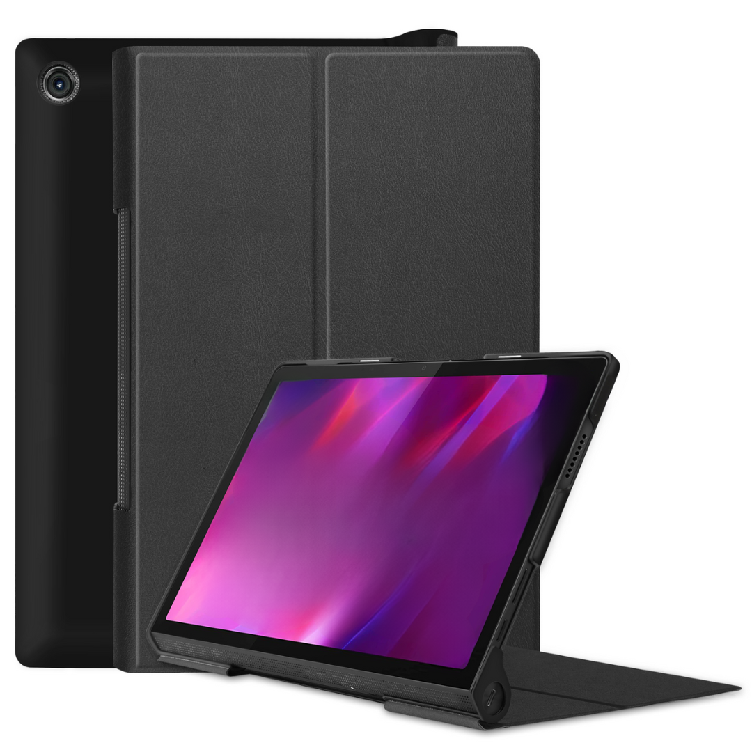 Tablet Hoes geschikt voor Lenovo Yoga Tab 11 (2021) - Tri-Fold Book Case - Zwart afbeelding
