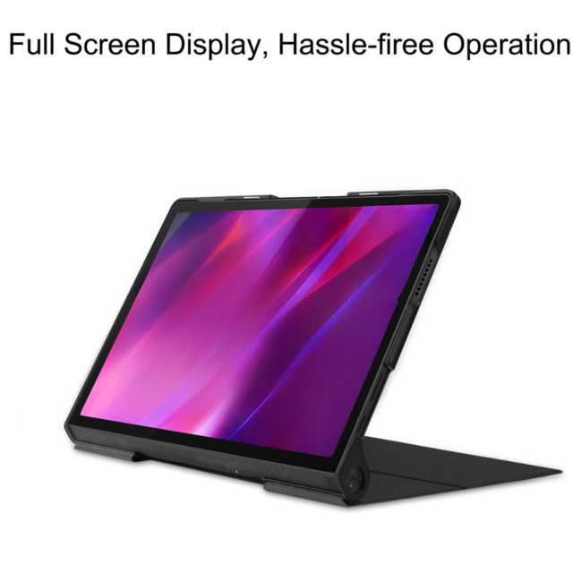 Tablet Hoes geschikt voor Lenovo Yoga Tab 11 (2021) - Tri-Fold Book Case - Zwart