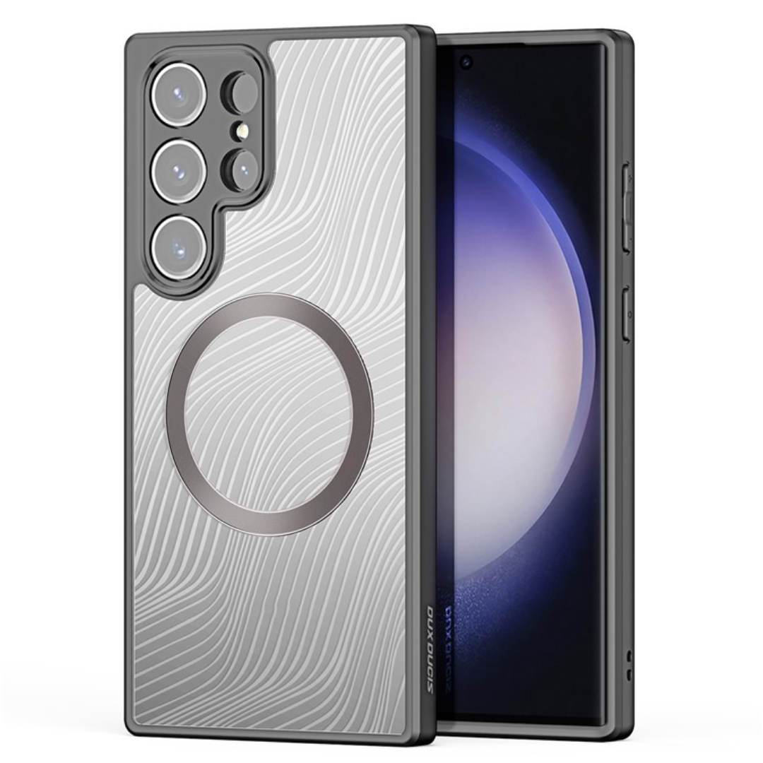Dux Ducis - Telefoon Hoesje geschikt voor de Samsung Galaxy S23 Ultra - Aimo Series - Zwart afbeelding