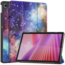 Case2go - Tablet hoes geschikt voor Lenovo Tab 10.1 (2025) - 10.1 Inch - Tri-Fold Book Case - Auto/Wake functie - Galaxy