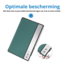 Case2go - Tablet hoes geschikt voor Lenovo Yoga Tab Plus (2025) - 12.7 Inch - Tri-Fold Book Case - Auto/Wake functie - Donker groen