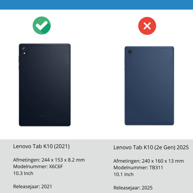 Tablet hoes geschikt voor Lenovo Tab K10 (10.3 Inch) - Tri-Fold Book Case - Sterrenhemel