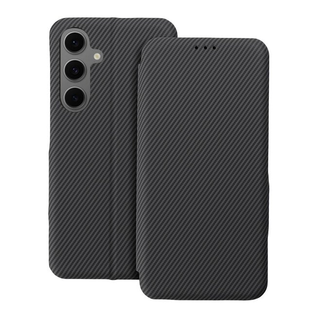 Case2go - Hoesje geschikt voor Samsung Galaxy S25 Ultra - Magnetische Book Case - Grijs