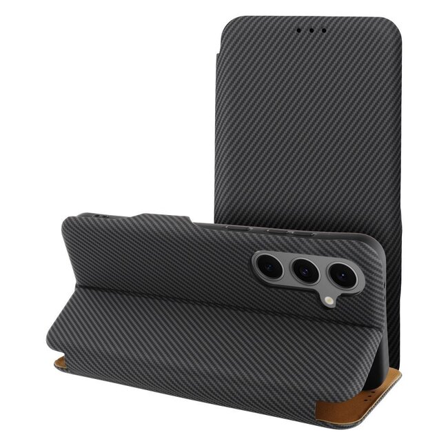 Case2go - Hoesje geschikt voor Samsung Galaxy A56 - Magnetische Book Case - Grijs