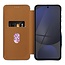 Case2go - Hoesje geschikt voor Samsung Galaxy S25 - Magnetische Book Case - Blauw