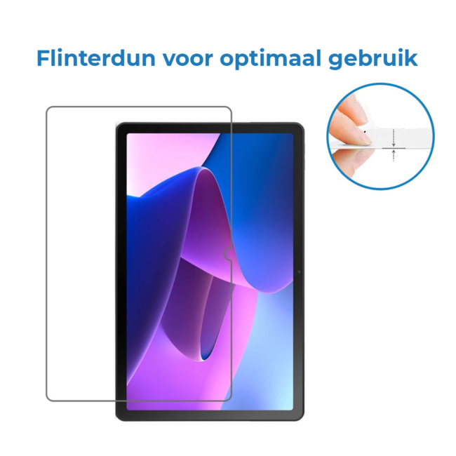 Case2go - Tablet Screenprotector geschikt voor Lenovo Tab 10.1 (2025) - Tempered Glass - Case Friendly - Transparant