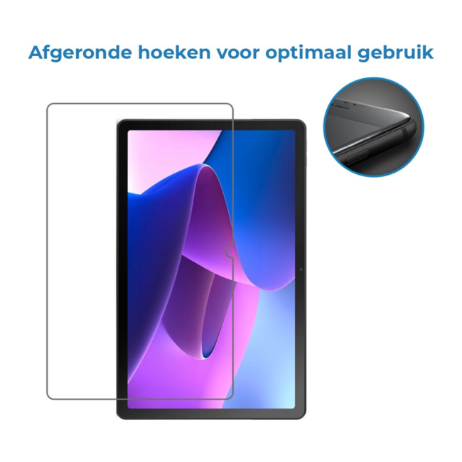 Case2go - Tablet Screenprotector geschikt voor Lenovo Tab 10.1 (2025) - Tempered Glass - Case Friendly - Transparant