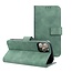 Case2go - Telefoonhoesje geschikt voor Apple iPhone SE 4 (2025) - Wallet Book Case - Met Magnetische Sluiting - Groen