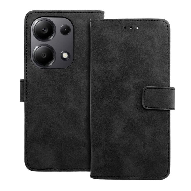 Case2go - Telefoonhoesje geschikt voor Xiaomi Redmi Note 14 5G - Wallet Book Case - Met Magnetische Sluiting - Zwart
